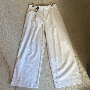 NWT Banana Republic Linen Wide-Leg Trousers